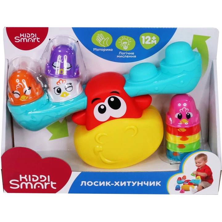 Зовнішній вигляд Розвиваюча іграшка-балансир KIDDI SMART Лосеня-шатун (4553-KS)
