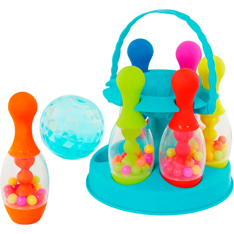 Ігровий набір BATTAT Барвистий боулінг (BX2438Z) Рухливі іграшки боулінг