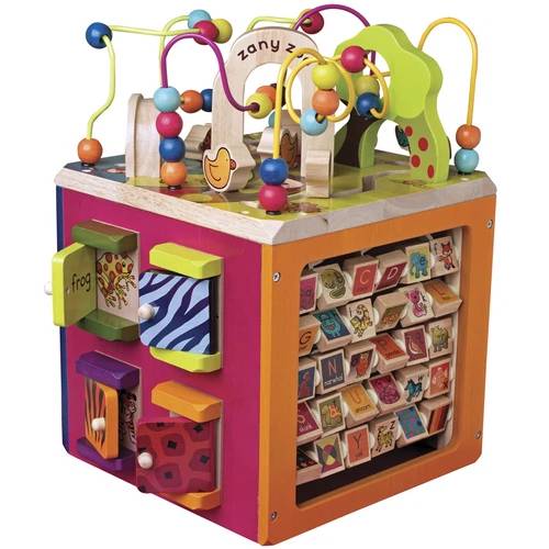 Развивающая деревянная игрушка BATTAT ЗОО-КУБ (BX1004X)