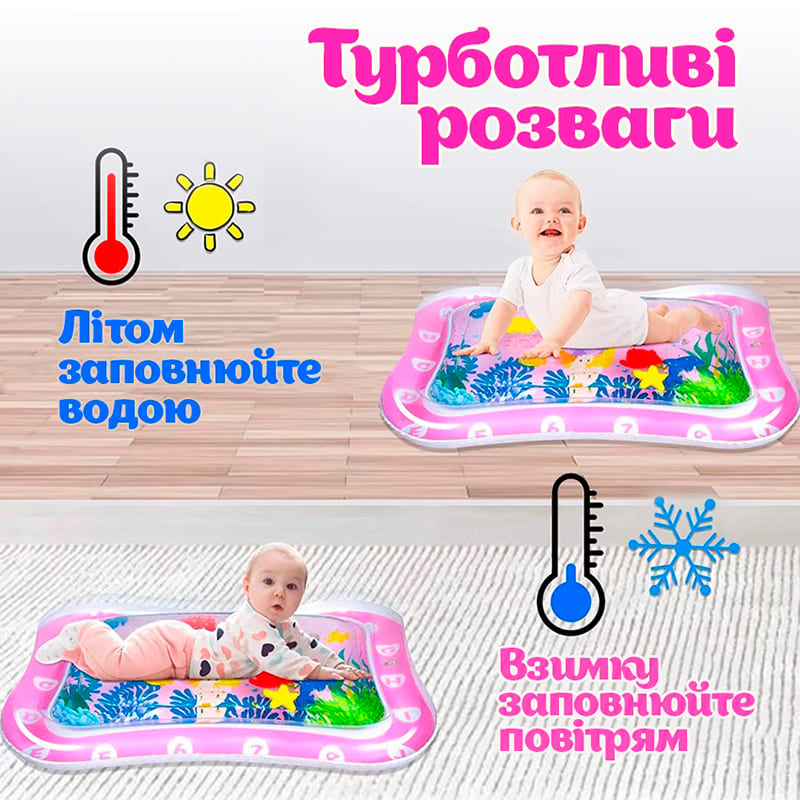 Килимок для розвитку KIDIPLAY Aquarium Pink (KPLYAQRMP) Для кого універсально