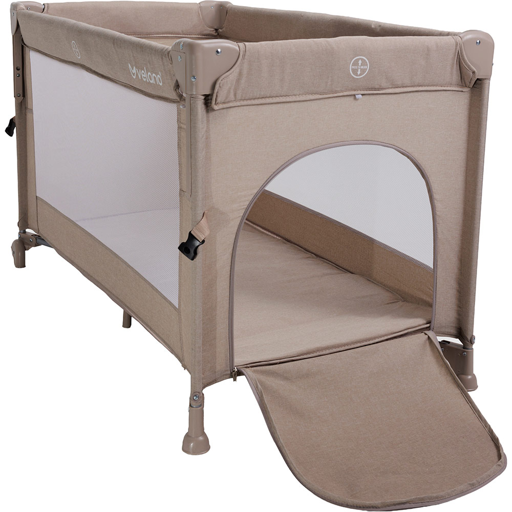Ліжечко-манеж VELANO Flexi Beige (46157) Матеріал тканина