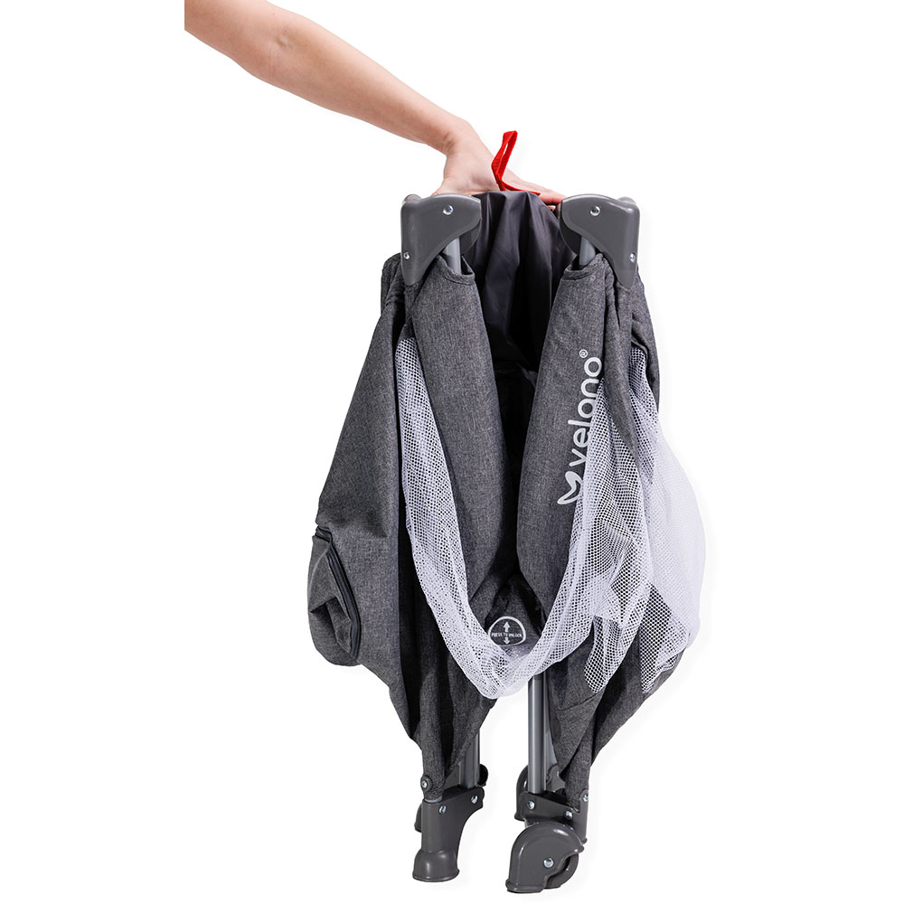 Зображення Ліжечко-манеж VELANO Tino Dark Grey (46160)