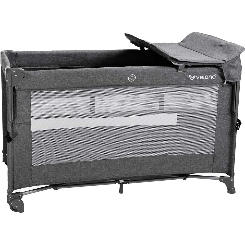 Ліжечко-манеж VELANO Tino Dark Grey (46160) Вік від народження