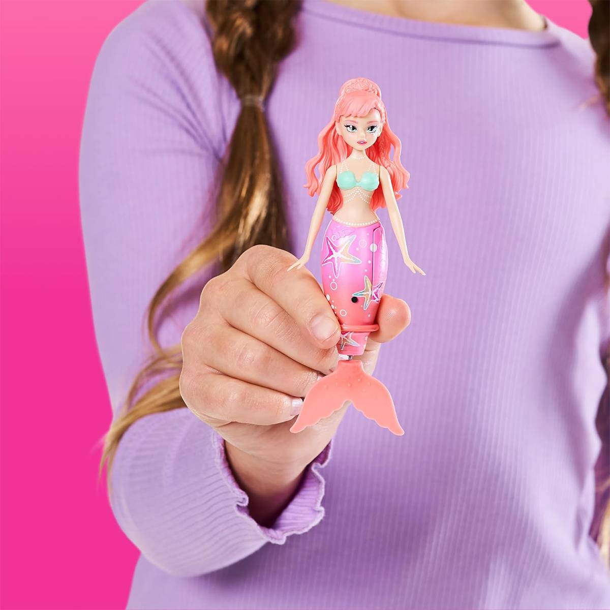 Интерактивная игрушка PETS & ROBO ALIVE S1 Волшебная русалочка Розовая звезда (9567A) Игрушки для песочницы, воды для ванной