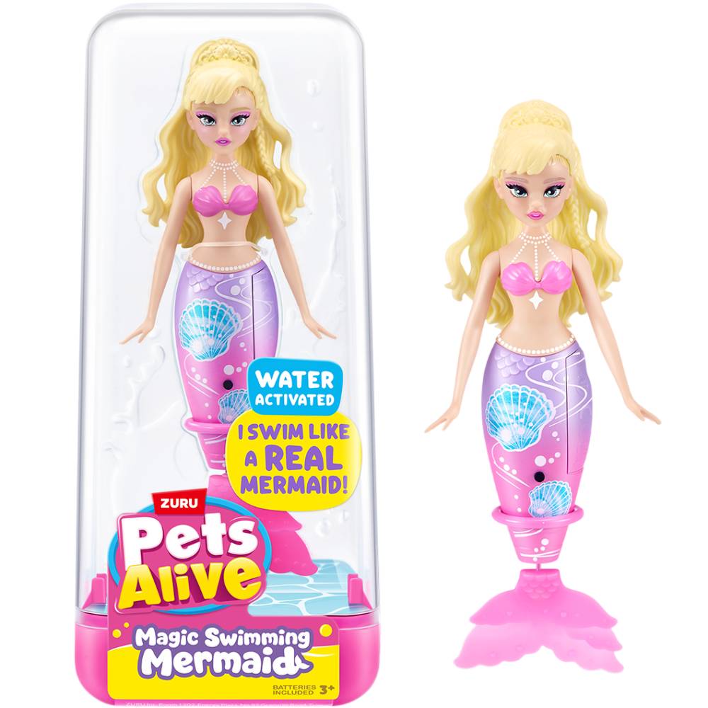 Интерактивная игрушка PETS & ROBO ALIVE S1 Волшебная русалочка Жемчужная ракушка (9567D)