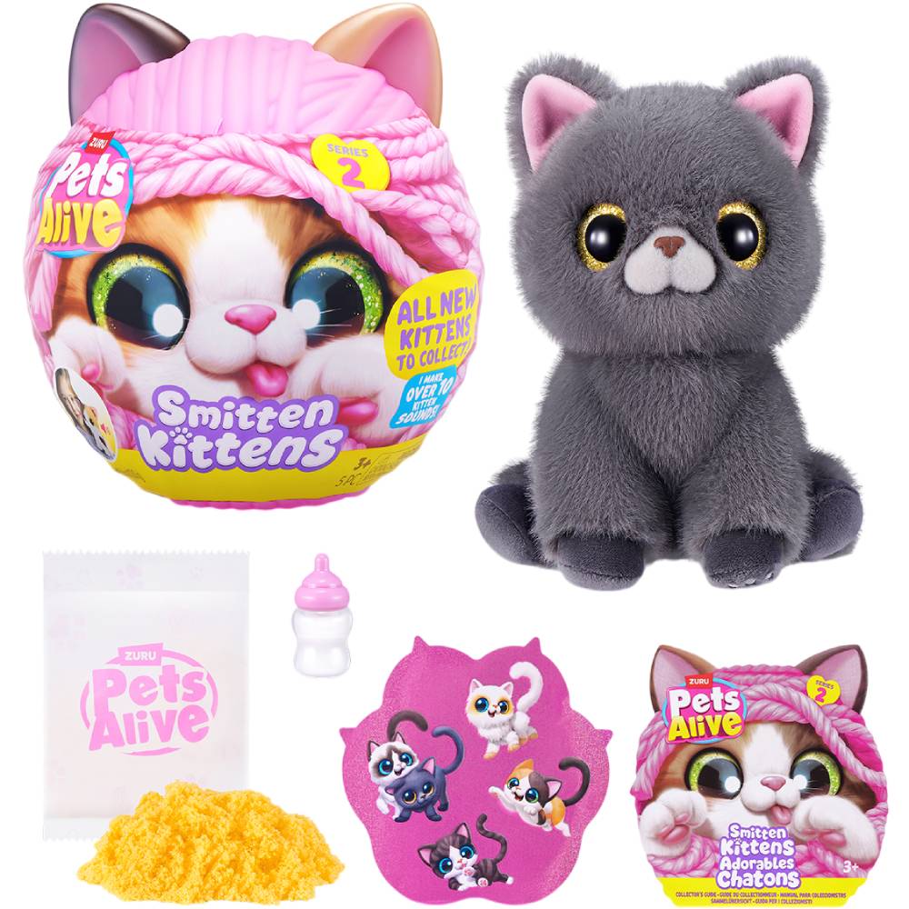 Інтерактивний набір PETS & ROBO ALIVE S2 Грайливі кошенята (9568) Особливості звукові ефекти