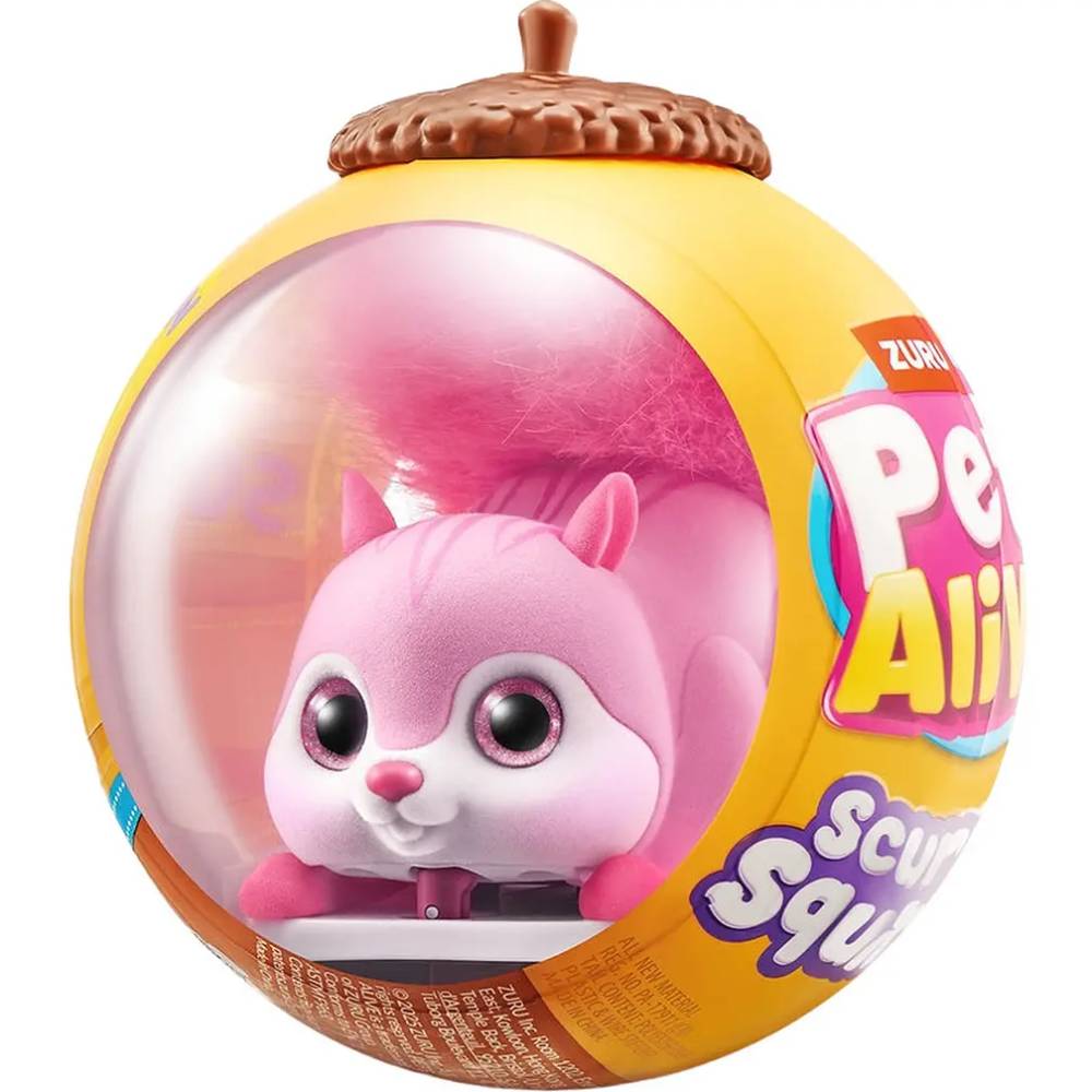 Інтерактивна іграшка PETS & ROBO ALIVE S1 Білочка Pink (9565A)