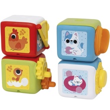 Розвиваюча іграшка CHICCO Мультисенсорні кубики Монтессорі 2 в 1 (11857.00)