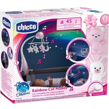 Мобіль CHICCO з проектором 3 в 1 Веселка Pink (11041.10)