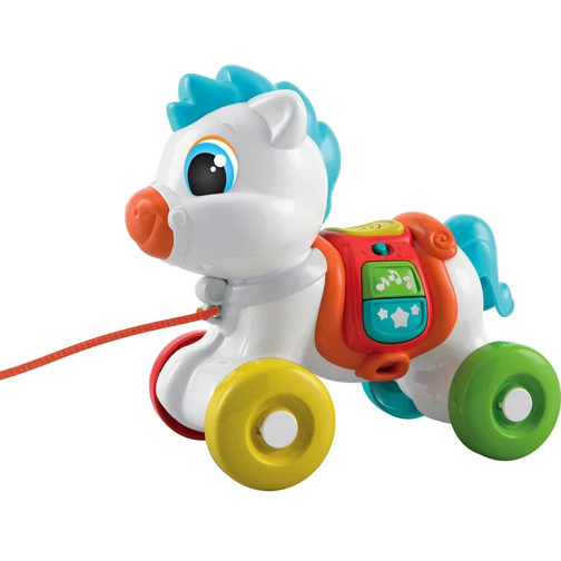 Іграшка-каталка CLEMENTONI музична Pull Along Baby Pony (17812) Вік від 6 місяців