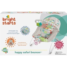 Шезлонг BRIGHT STARTS Happy Safari Bouncer (11508)