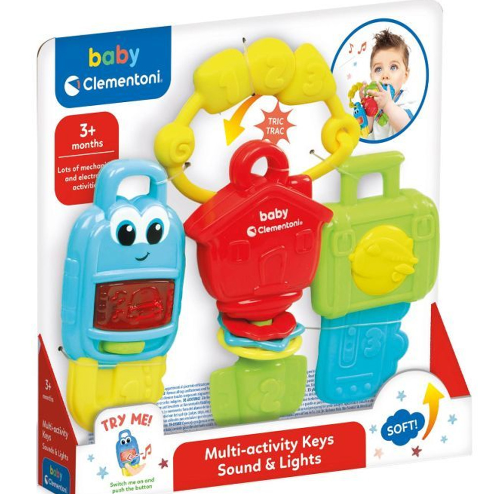 Брязкальце CLEMENTONI Multi-activity Keys New (17914) Вік від 3 місяців