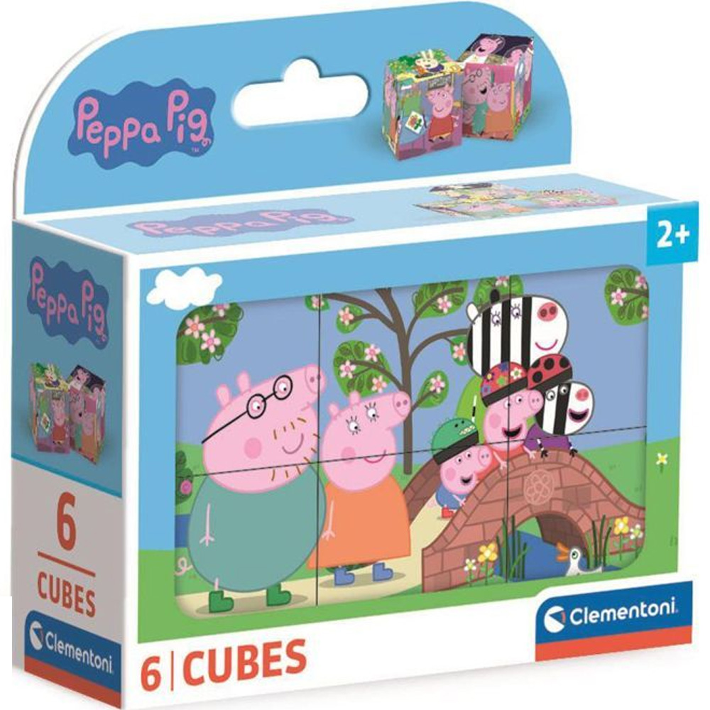 Кубики CLEMENTONI Peppa Pig 6 ел (40659)