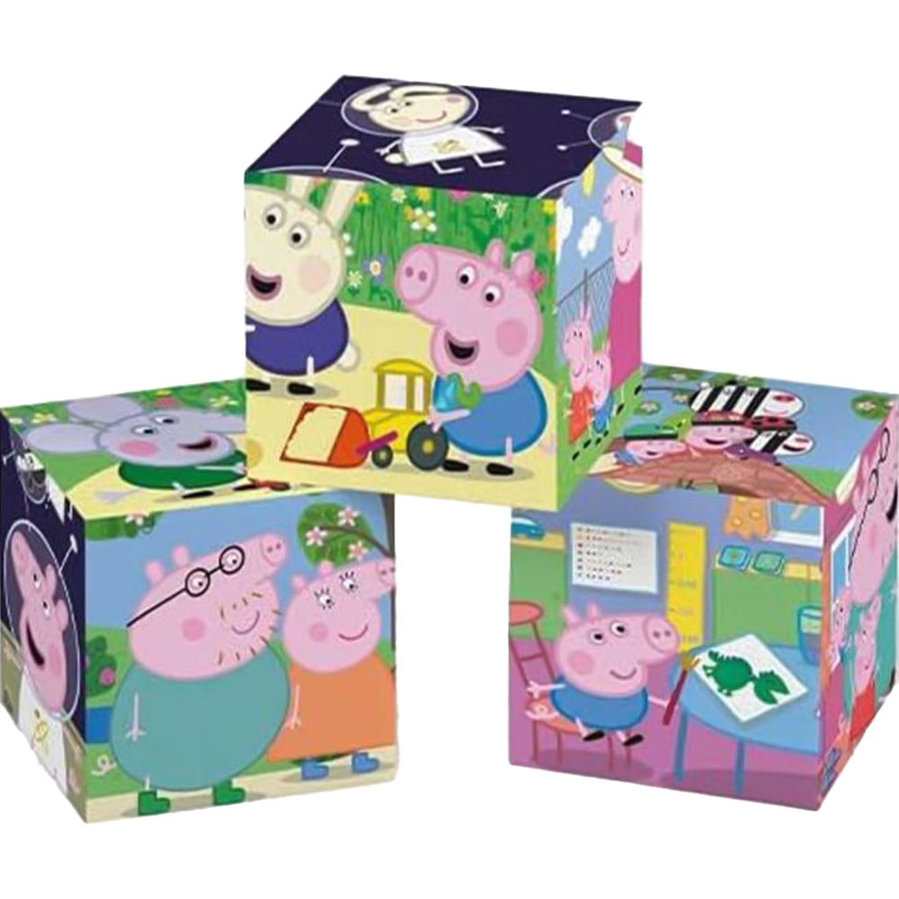 Кубики CLEMENTONI Peppa Pig 6 ел (40659) Розбірні іграшки кубики