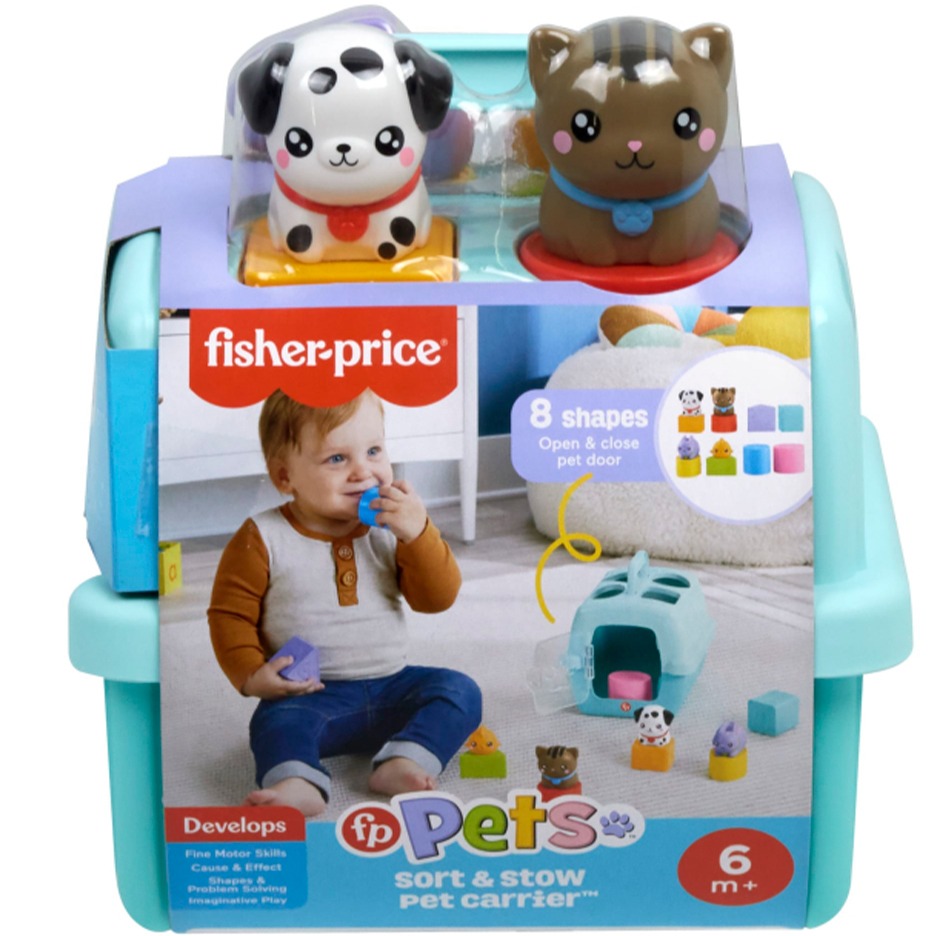 Сортер FISHER-PRICE Переноска с животными (HTW93) Разборные игрушки сортер