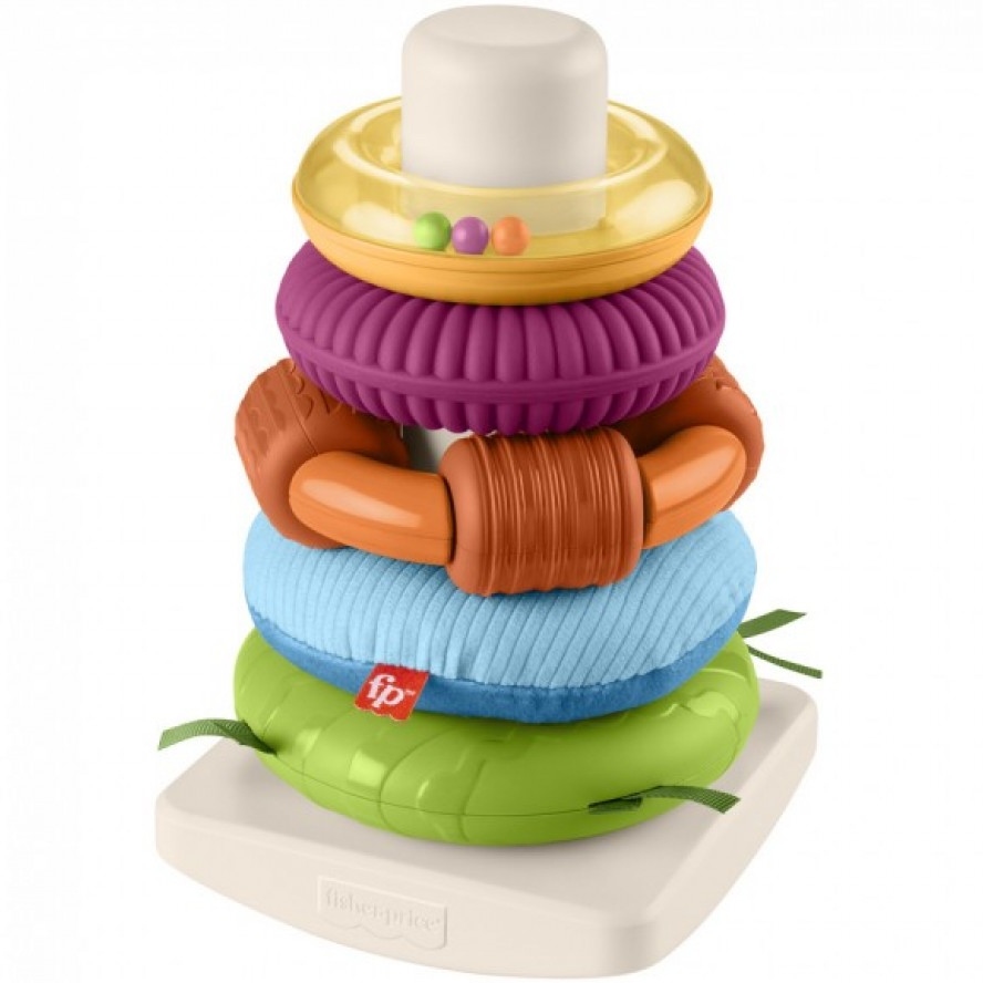 Пірамідка FISHER-PRICE Розвиток сенсорики (HXK47) Вік від 6 місяців