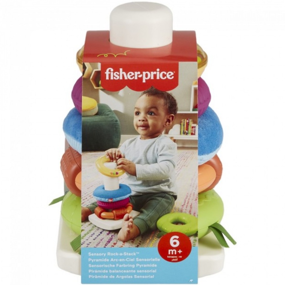 Пірамідка FISHER-PRICE Розвиток сенсорики (HXK47) Для кого універсально