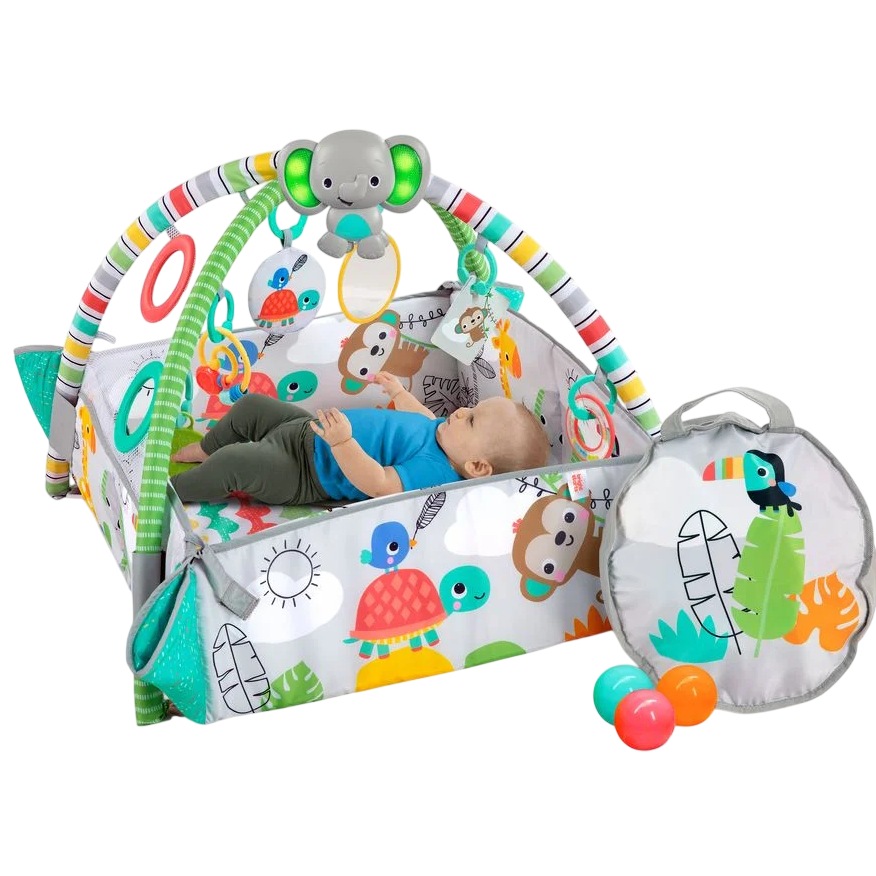 Килимок для розвитку BRIGHT STARTS 5 в 1 Totally Tropical (12624) Для кого універсально