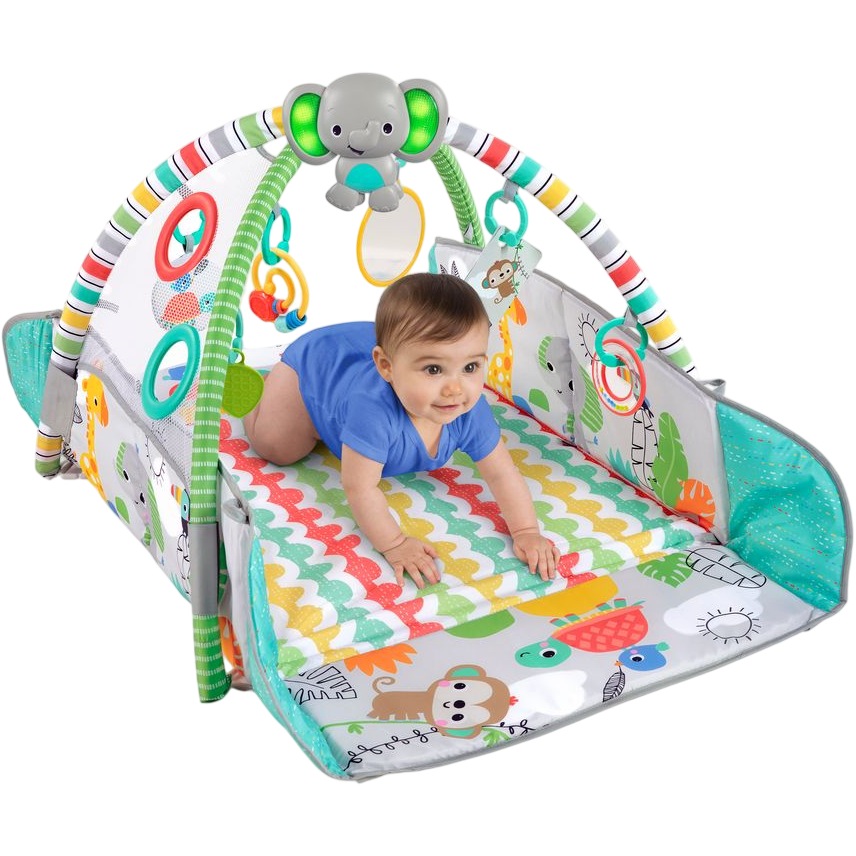 Килимок для розвитку BRIGHT STARTS 5 в 1 Totally Tropical (12624) Розвиваючі іграшки, центри, крісла килимок