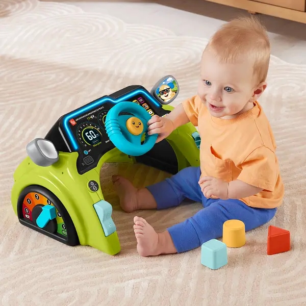 Розвиваюча іграшка FISHER-PRICE Інтерактивне кермо Маленький водій із технологією Smart Stage (HTW88) Вік від 6 місяців