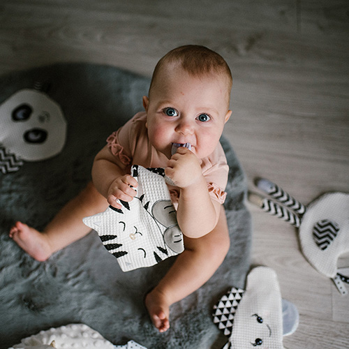 Игрушка-обнимашка BABYONO Blink & Smile Котенок (1535) Возраст с рождения