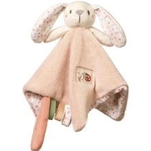 Игрушка-обнимашка BABYONO с погремушкой Веселый кролик (1539)