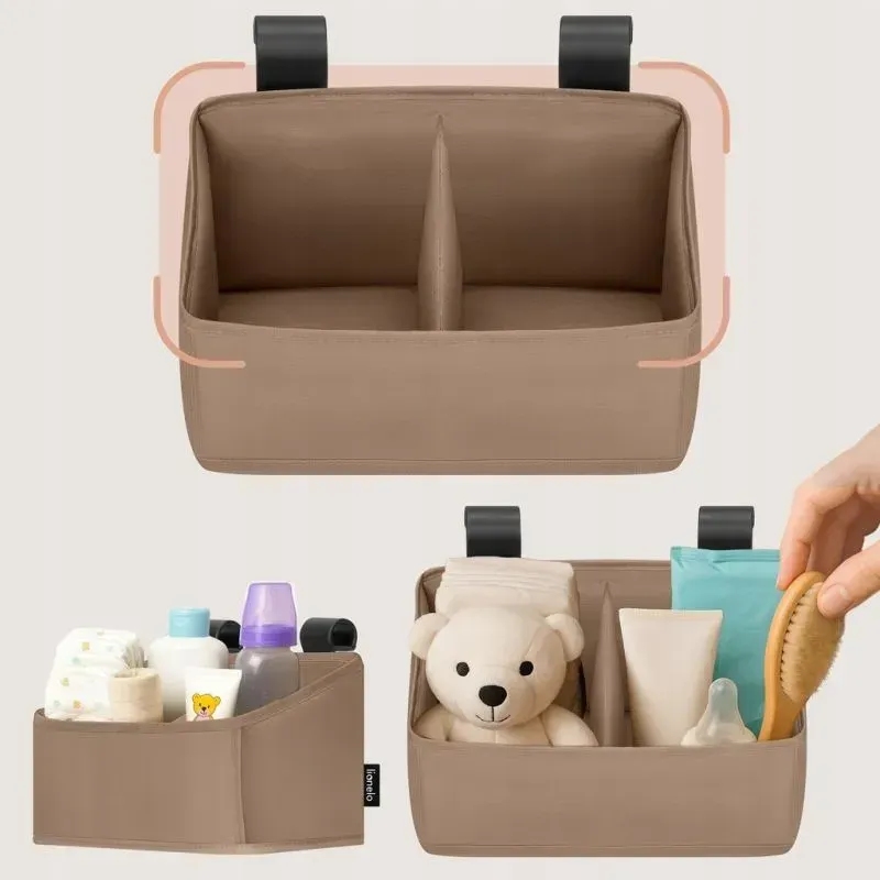 Органайзер для кроватки Lionelo Sidepocket Small Beige Высота 15