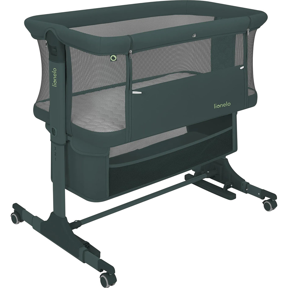 Детская кроватка LIONELO Jodie Green Graphite Возраст с рождения