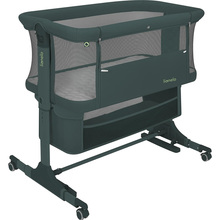 Детская кроватка LIONELO Jodie Green Graphite