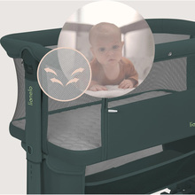 Детская кроватка LIONELO Jodie Green Graphite