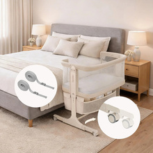 Детская кроватка LIONELO Jodie Green Graphite