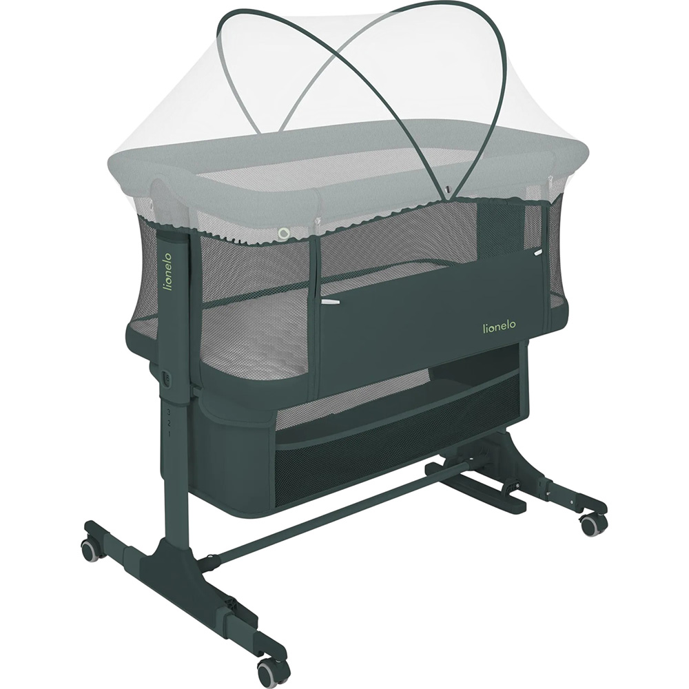 Детская кроватка LIONELO Jodie Green Graphite