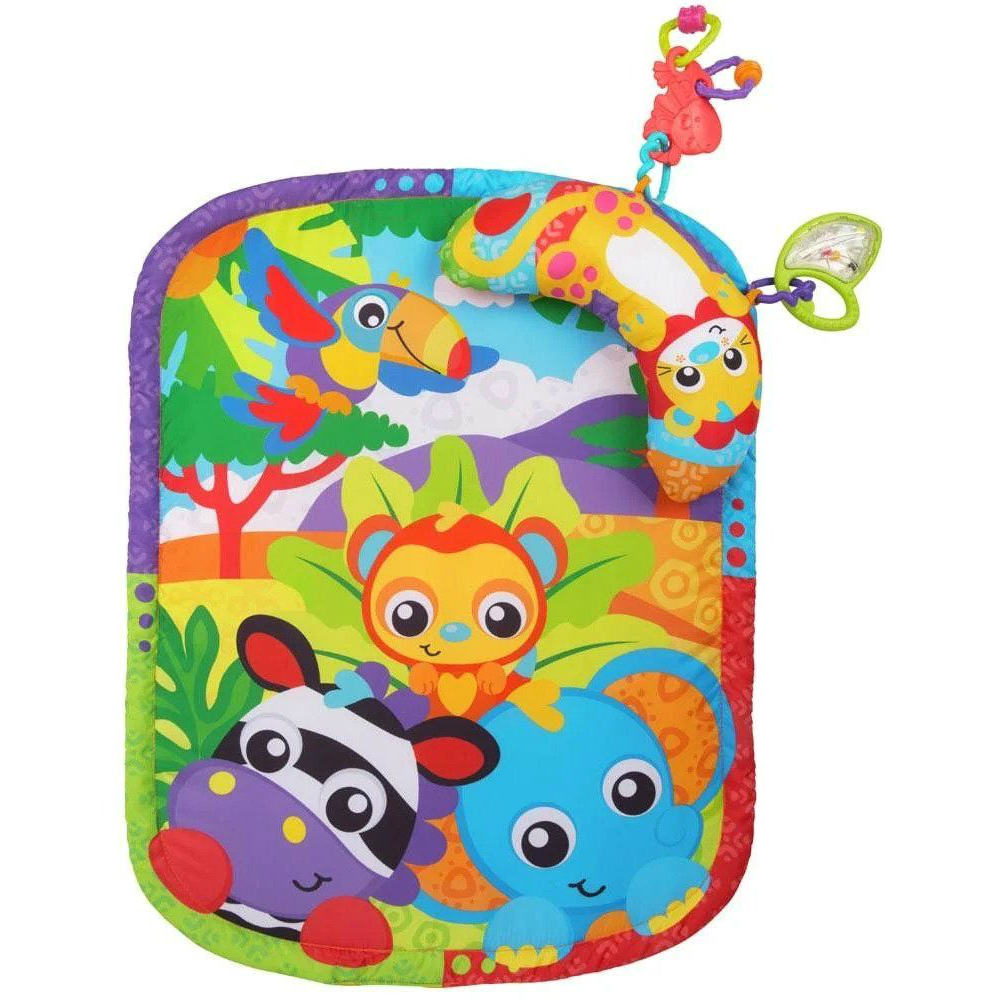 

Коврик PLAYGRO Зоопарк с подушечкой (186988), Розвиваючий килимок Зоопарк з подушечкою