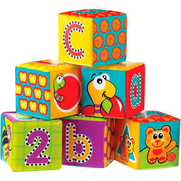 

Игрушка для ванной PLAYGRO Кубики Алфавит 6 шт (0183838), Кубик для води Алфавіт