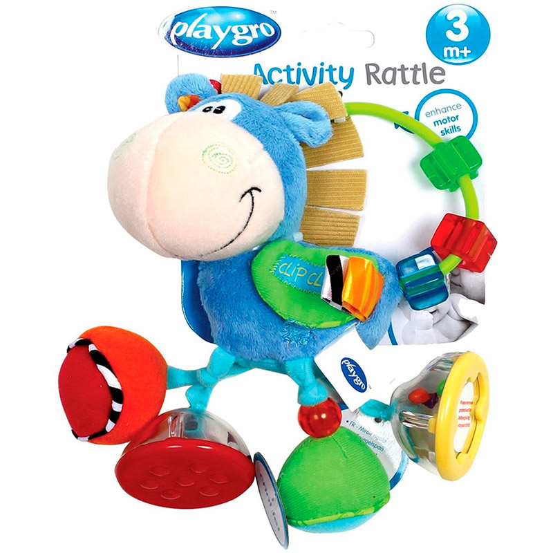 

Погремушка PLAYGRO Пони (0101145), 0101145 - Погремушка "Пони" (от 3 мес.)
