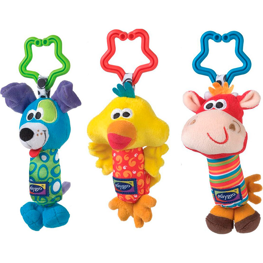 

Погремушки PLAYGRO Мои первые друзья (7164), 0181059 - Погремушки "Мои первые друзья"(от 0 мес)