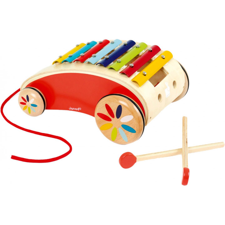 

Игрушка-каталка JANOD Ксилофон J05380, Игрушка-каталка Ксилофон J05380