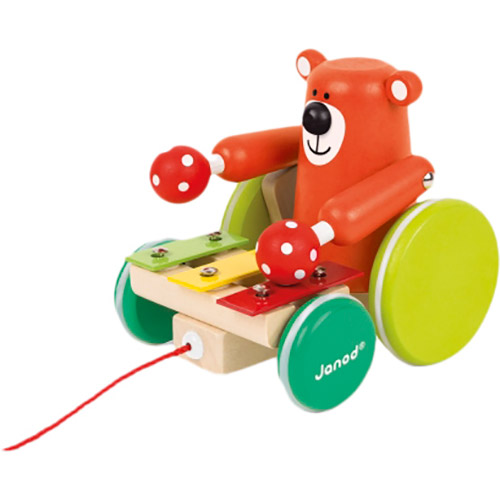 

Игрушка-каталка JANOD Мишка с ксилофоном J08193, Игрушка-каталка Мишка с ксилофоном J08193