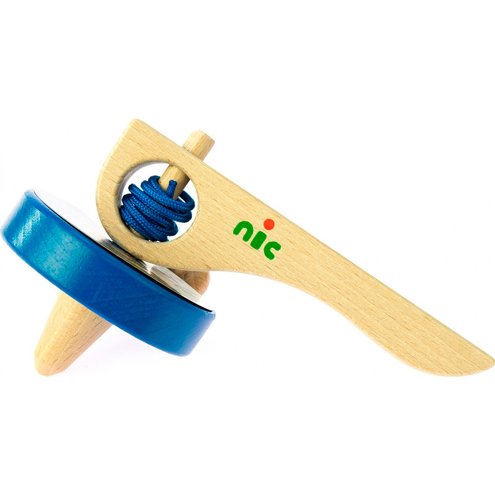 

Юла NIC Blue (NIC1583), Игра деревянная Юла синяя NIC1583