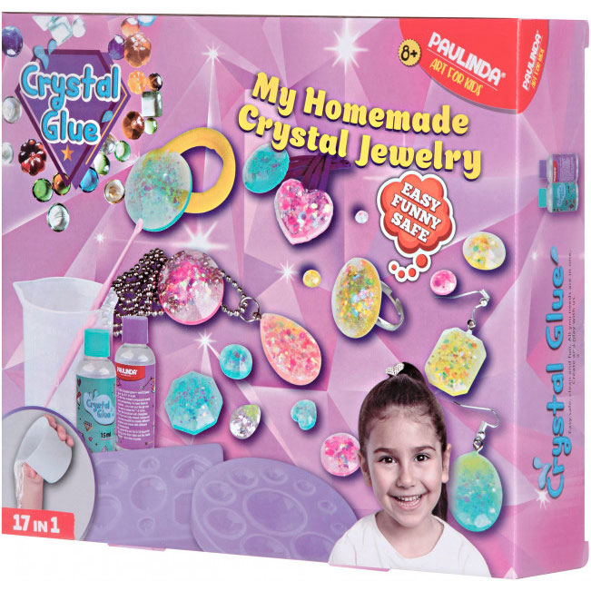 

Набор для творчества Paulinda Crystal glue DIY Бижутерия 17 в 1 (PL-199639), Набор для творчества Crystal glue DIY 17 в 1