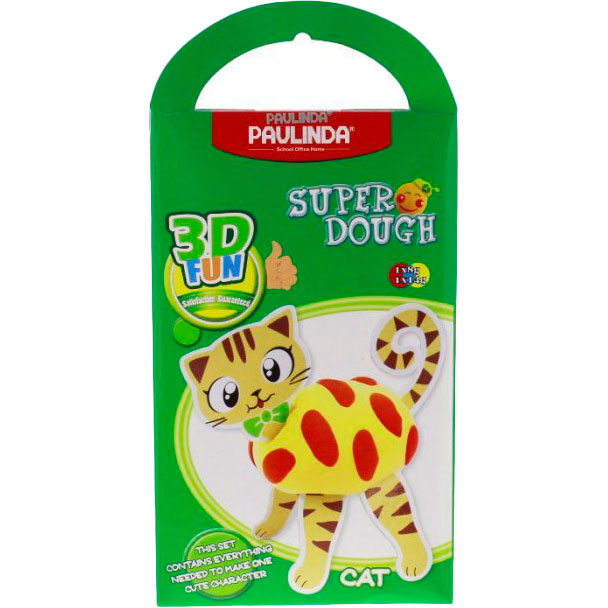 Масса для лепки PAULINDA Super Dough 3D FUN Кот (PL-081284)