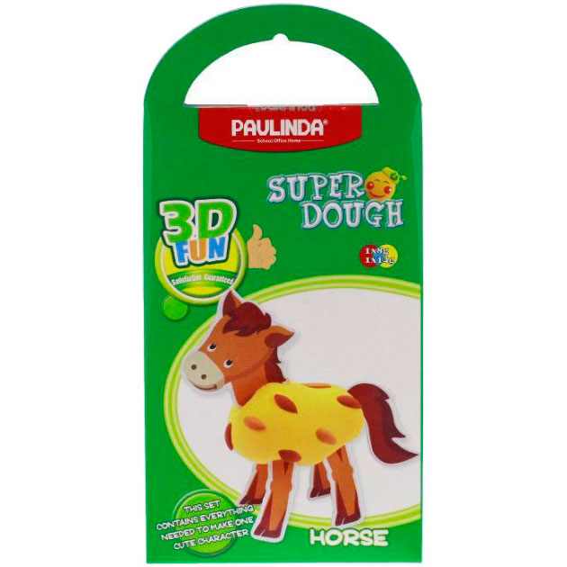 Масса для лепки PAULINDA Super Dough 3D FUN Лошадь (PL-081289)