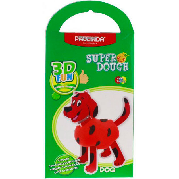 Масса для лепки PAULINDA Super Dough 3D FUN Собака (PL-081285)