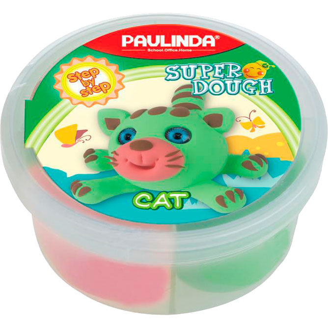 

Масса для лепки PAULINDA Super dough 40 г Кот (PL-081394-12), Масса для лепки Super dough 40г Кот