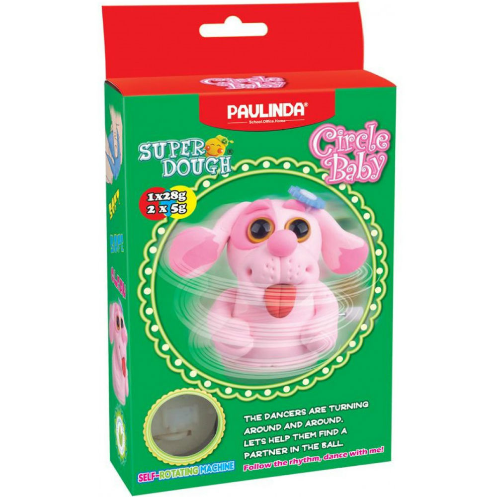 Масса для лепки Paulinda Super Dough Circle Baby Собака (PL-081177-5) Для кого универсально