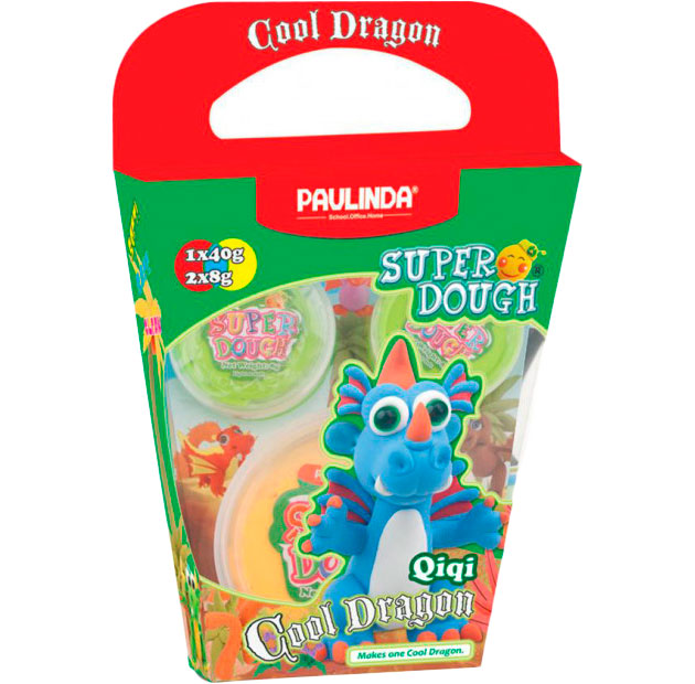 Масса для лепки PAULINDA Super Dough Cool Dragon голубой (PL-081378-14)