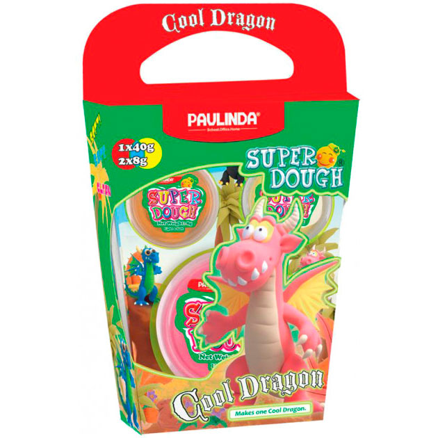 Масса для лепки PAULINDA Super Dough Cool Dragon розовый (PL-081378-15)