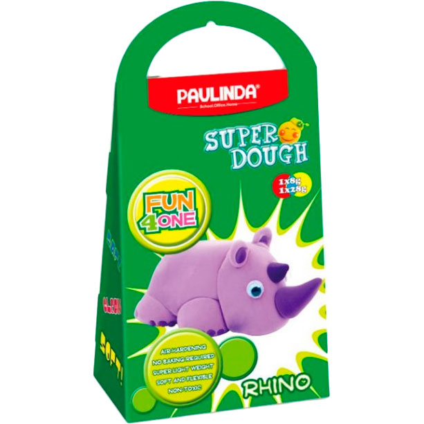 Маса для ліплення PAULINDA Super Dough Fun4one Носоріг (PL-1537)