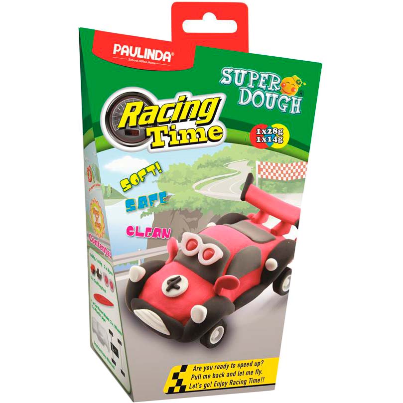 Маса для ліплення PAULINDA Super Dough Racing time червона (PL-081161-4)