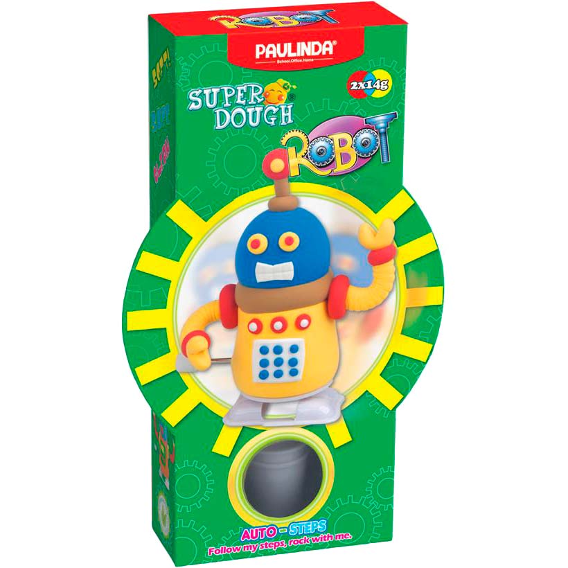 Масса для лепки PAULINDA Super Dough Robot желтый (PL-081178-2)